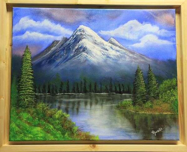 Mountain landscape painting